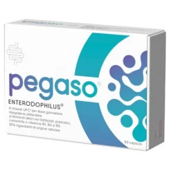 Schwabe Pharma Pegaso Enterodophilus - Integratore per il riequilibrio intestinale, 30 capsule
