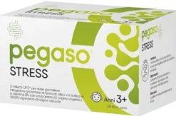 Schwabe Pharma Pegaso Stress - Integratore orosolubile con probiotici e vitamina B5, 28 stick