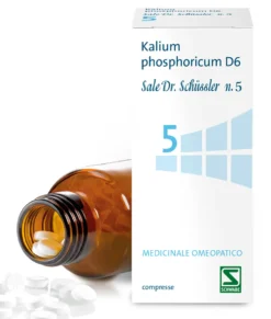 Schwabe Pharma Sali Dr. Schüssler - Kalium phosphoricum D6 Sale Dr. Schussler N.5 (fosfato di potassio), 200 Compresse