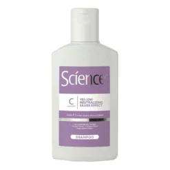Science Shampoo anti-giallo effetto argento - Shampoo per neutralizzare i riflessi gialli, 200 ml