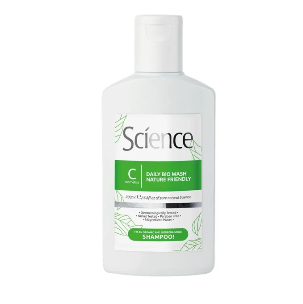 Science Shampoo Quotidiano Biodegradabile Formula Vegana, 200ml