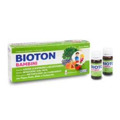 Sella Bioton Bambini - Integratore ricostituente per le difese immunitarie, 14 flaconcini