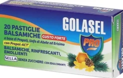 Sella Golasel Pro 20 pastiglie - Pastiglie balsamiche per la gola, 1 blister