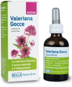 Sella Valeriana - Integratore alimentare per il rilassamento e il sonno, gocce valeriana 30 ml