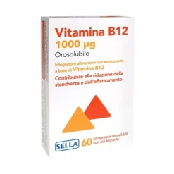 Sella Vitamina B12 Integratore Alimentare Orosolubile, 60 compresse
