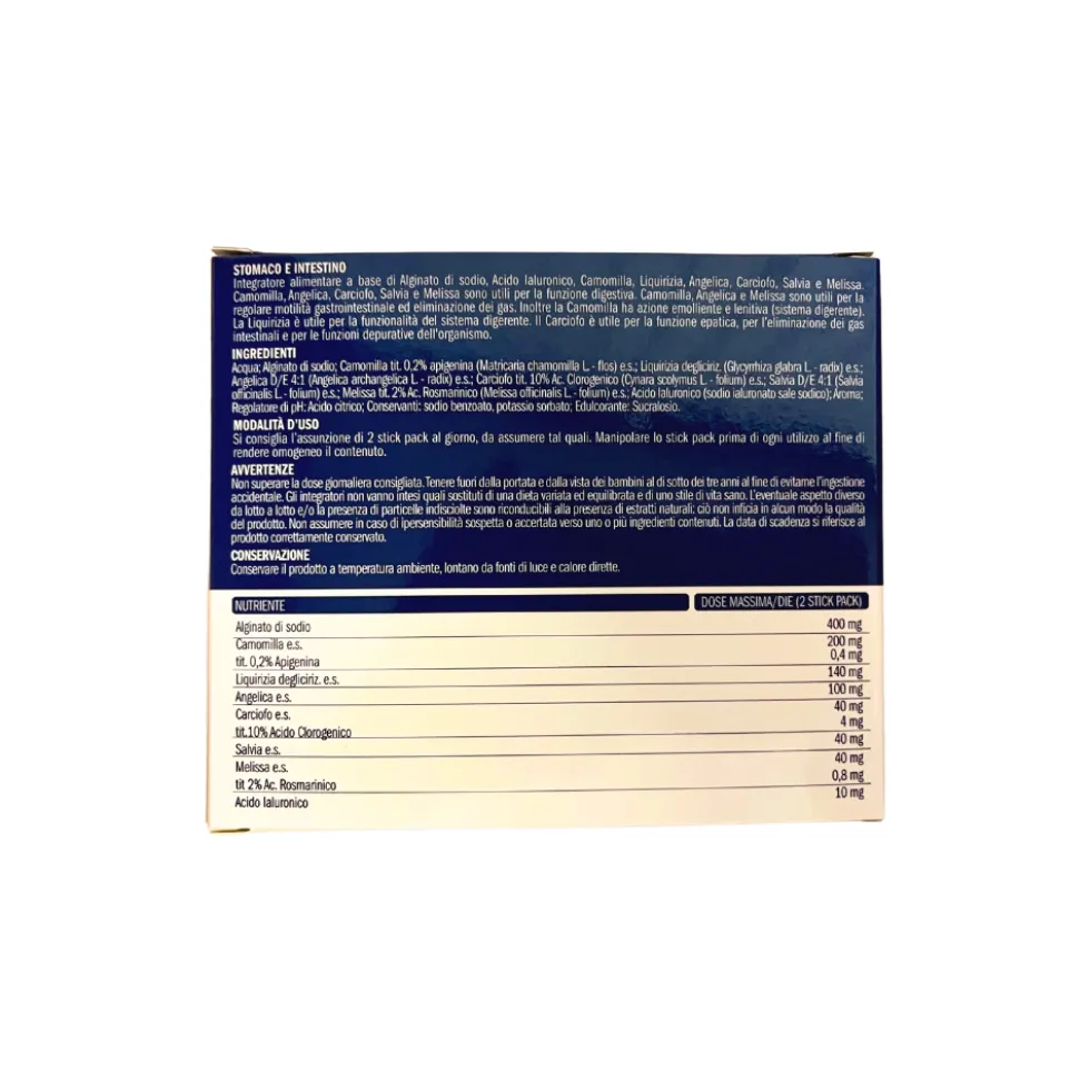 Semprefarmacia Essentials Stomaco e Intestino - Integratore per acidità e reflusso, 14 bustine