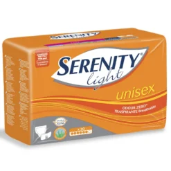 Serenity Light Unisex - Pannoloni ultra sottili con aloe per incontinenza leggera, 30 pannoloni