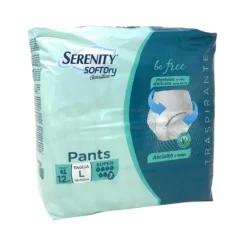 Serenity Soft Dry - Sensitive Be Free Pannoloni Pants Taglia L, 12 pants