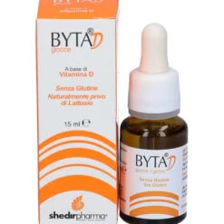 Shedir Pharma Byta D - Integratore di vitamina D3 per le ossa e i muscoli, 15 ml