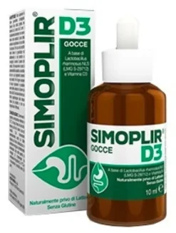 Shedir Pharma Simoplir D3 - Le Shedir Pharma gocce per la flora intestinale e l'immunità, 10 ml