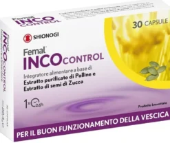 Shionogi Femal Incocontrol - Integratore alimentare per il benessere della vescica, 30 capsule