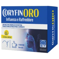 Sit Coryfinoro Influenza e Raffreddore - Granulato per dolore febbre e congestione, 10 bustine