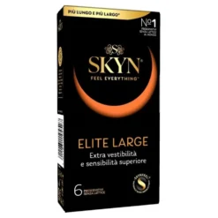 Skyn Elite Large - Preservativi senza lattice per una vestibilità e sensibilità extra, 6 pezzi