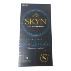 Skyn Feel Everything Extra Lubricated Profilattici Senza Lattice, 6 Pezzi