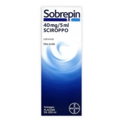 Sobrepin Sciroppo 40mg/5ml Sobrerolo Trattamento Affezioni Respiratorie con Ipersecrezione, 200ml