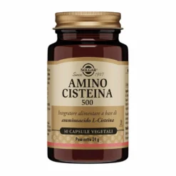Solgar Amino Cisteina 500 Integratore Alimentare, 30 Capsule Vegetali