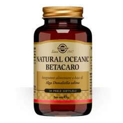 Solgar Betacaro oceanico naturale - Integratore alimentare per la pelle e la vista, 60 perle