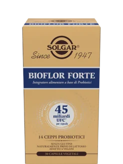Solgar Bioflor Forte Integratore per l'equilibrio della flora intestinale, 30 capsule vegetali