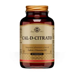 Solgar Cal D Citrato Integratore di Calcio Citrato e Vitamina D3, 60 Tavolette