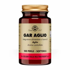 Solgar Gar Aglio Integratore Antiossidante Apparato Cardiovascolare, 100 Perle