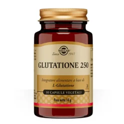 Solgar Glutatione 250 - Integratore alimentare antiossidante e depurativo, 30 capsule vegetali