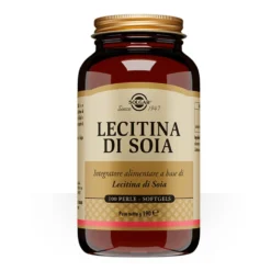 Solgar Lecitina di Soia Integratore Alimentare per il Colesterolo, 100 Perle