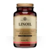 Solgar Linoil - Integratore di olio di semi di lino per il colesterolo, 90 perle