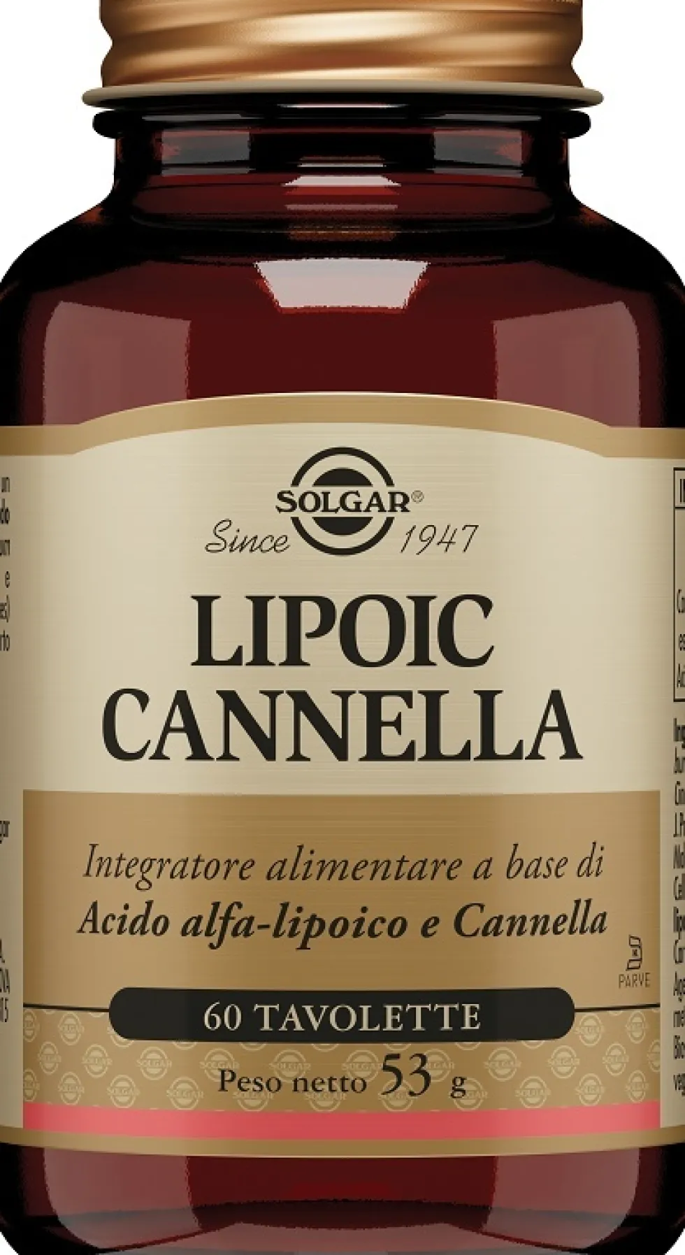 Solgar Lipoic Cannella Integratore Alimentare, 60 Tavolette