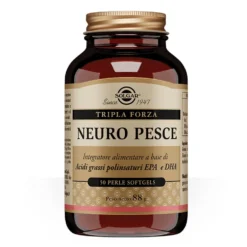 Solgar Neuro Pesce - Integratore di omega 3 per la funzione cerebrale e cardiaca, 50 perle