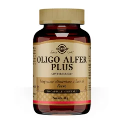 Solgar Oligo Alfer Plus Integratore di Ferro, 90 Capsule Vegetali