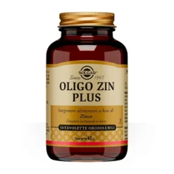 Solgar Oligo Zin Plus Integratore di Zinco Citrato e Gluconato, 50 Tavolette