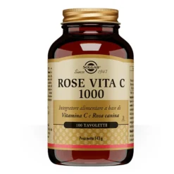 Solgar Rose Vita C 1000 - Integratore antiossidante per le difese immunitarie, 100 tavolette