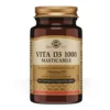 Solgar Vita D3 1000 masticabile - Integratore di vitamina D3 per le ossa e le difese, 100 tavolette