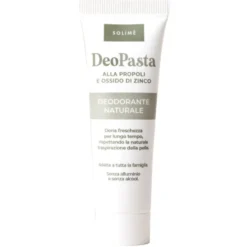 Solimè Propoli Pasta Deod - Pasta deodorante antibatterica per il corpo, tubo da 30 ml