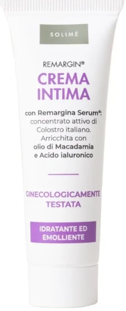 Solimè Remargin - Solimè crema intima emolliente per la secchezza vaginale, 30 ml