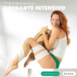 Somatoline Bende Drenanti - Trattamento urto riducente per il drenaggio dei liquidi, 2 bende