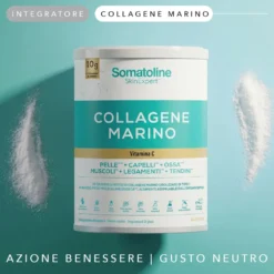 Somatoline Collagene Marino Integratore per la pelle e le cartilagini con vitamina C, 278 g