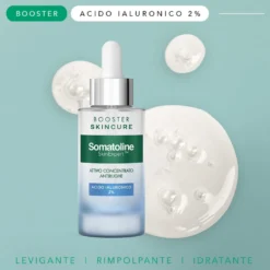 Somatoline Cosmetic Viso - Skincure Booster Antirughe con Acido Ialuronico, 30ml