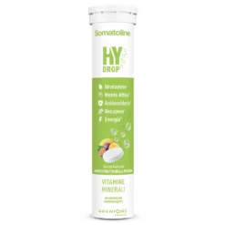 Somatoline HyDrop Electrolyte Integratore per l'idratazione gusto mango e frutto della passione, 20 compresse