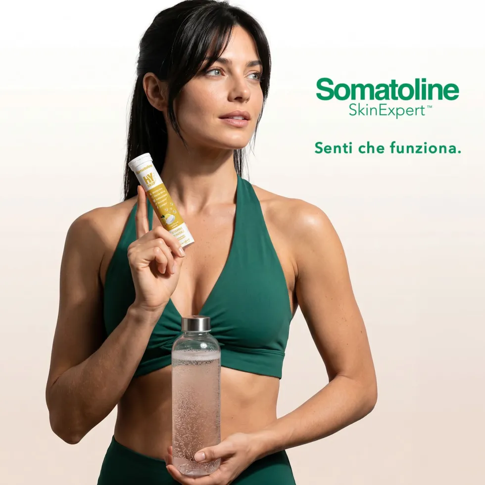 Somatoline HyDrop Electrolyte Integratore per l'idratazione gusto limone, 20 compresse
