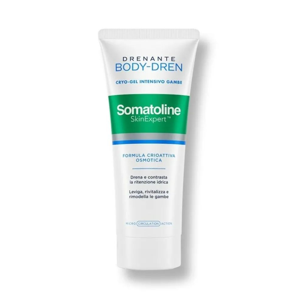 Somatoline Skin Expert Body-Dren Intensivo Cryo-Gel Gambe Drenante, 200ml