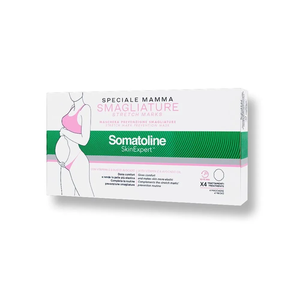 Somatoline Skin Expert Corpo - Maschera Speciale Mamma Smagliature, 4 Maschere