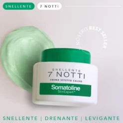 Somatoline Snellente 7 Notti - Crema corpo ad effetto caldo per snellire e drenare, 400 ml