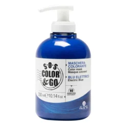 SOS Color & Go Maschera Colorata Condizionante Blu Elettrico, 300ml