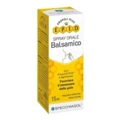 Specchiasol Epid - Spray orale alle erbe balsamiche per il benessere della gola, 15 ml