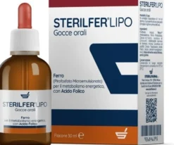 Sterilfarma Sterilfer Lipo - gocce Integratore per la carenza di ferro e acido folico, 30 ml