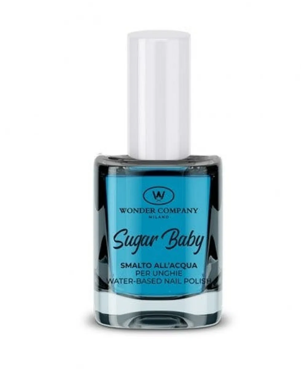 Sugar Baby Smalto per unghie azzurro - Formula a base d'acqua dalla tonalità pastello, 8 ml