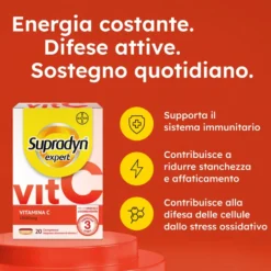 Supradyn Expert Vitamina C 1000mg Integratore Sistema Immunitario, 20 Compresse