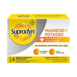 Supradyn Magnesio e Potassio Integratore di Vitamine B C e Minerali, 14 Bst Eff