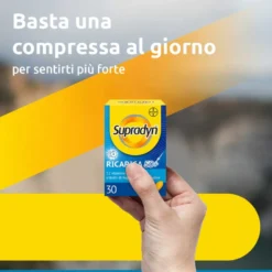 Supradyn Ricarica 50+ - Integratore multivitaminico per l'energia e il benessere, 30 compresse